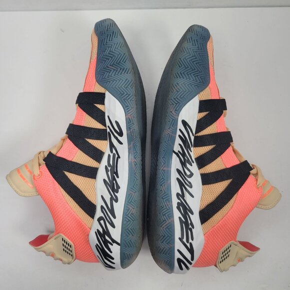 Adidas Dame 6 International Women's Day Orange Black Shoes FW 3667 US Size 7 - Picture 8 of 10